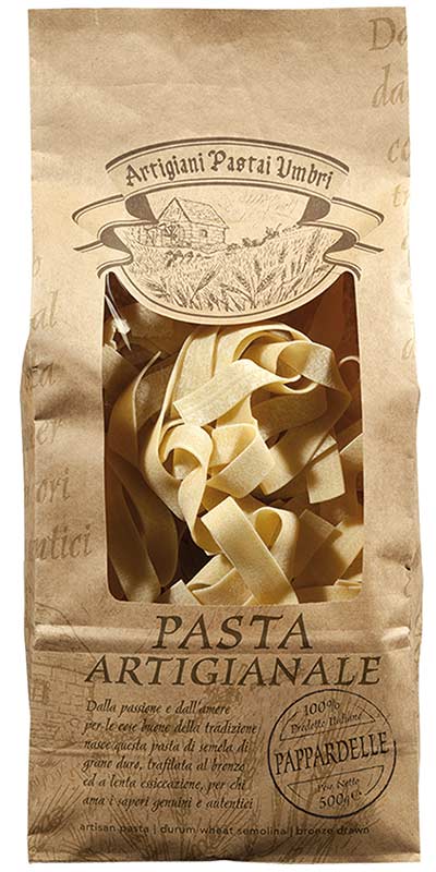  PAPPARDELLE (large ribbons) 500g bronze-died